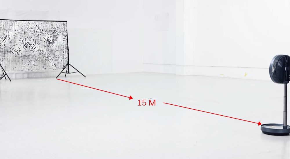 Airdog Fan Efficient Airflow:Distance ( 15M ) Test.mp4